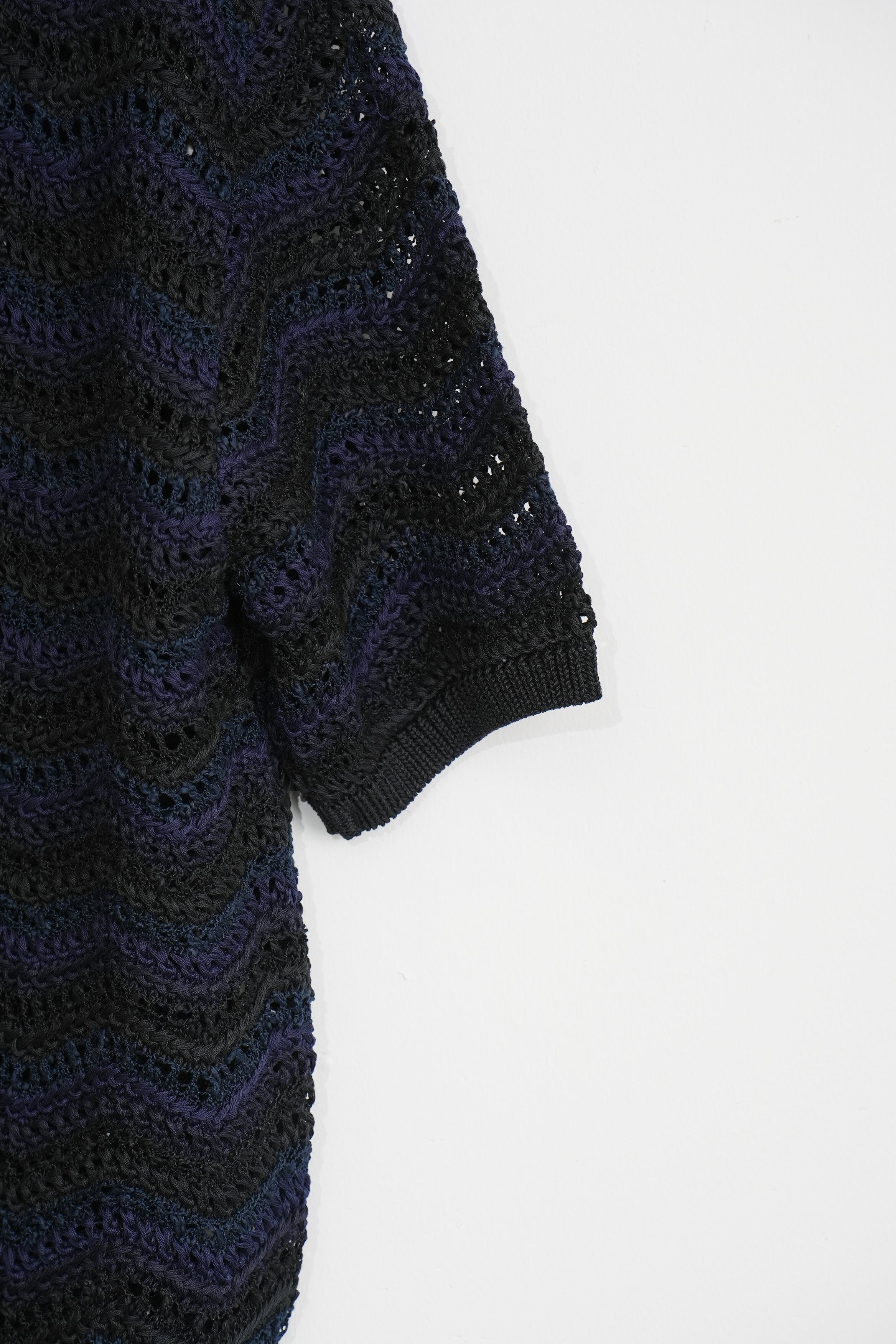 【COOHEM〈men's〉】ZIGZAG SUKASHI KNIT P/O_250326005062