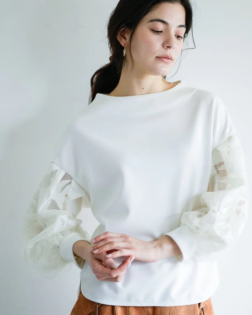 【Lallia Mù】ボタニカルレーススリーブプルオーバー_240725009693