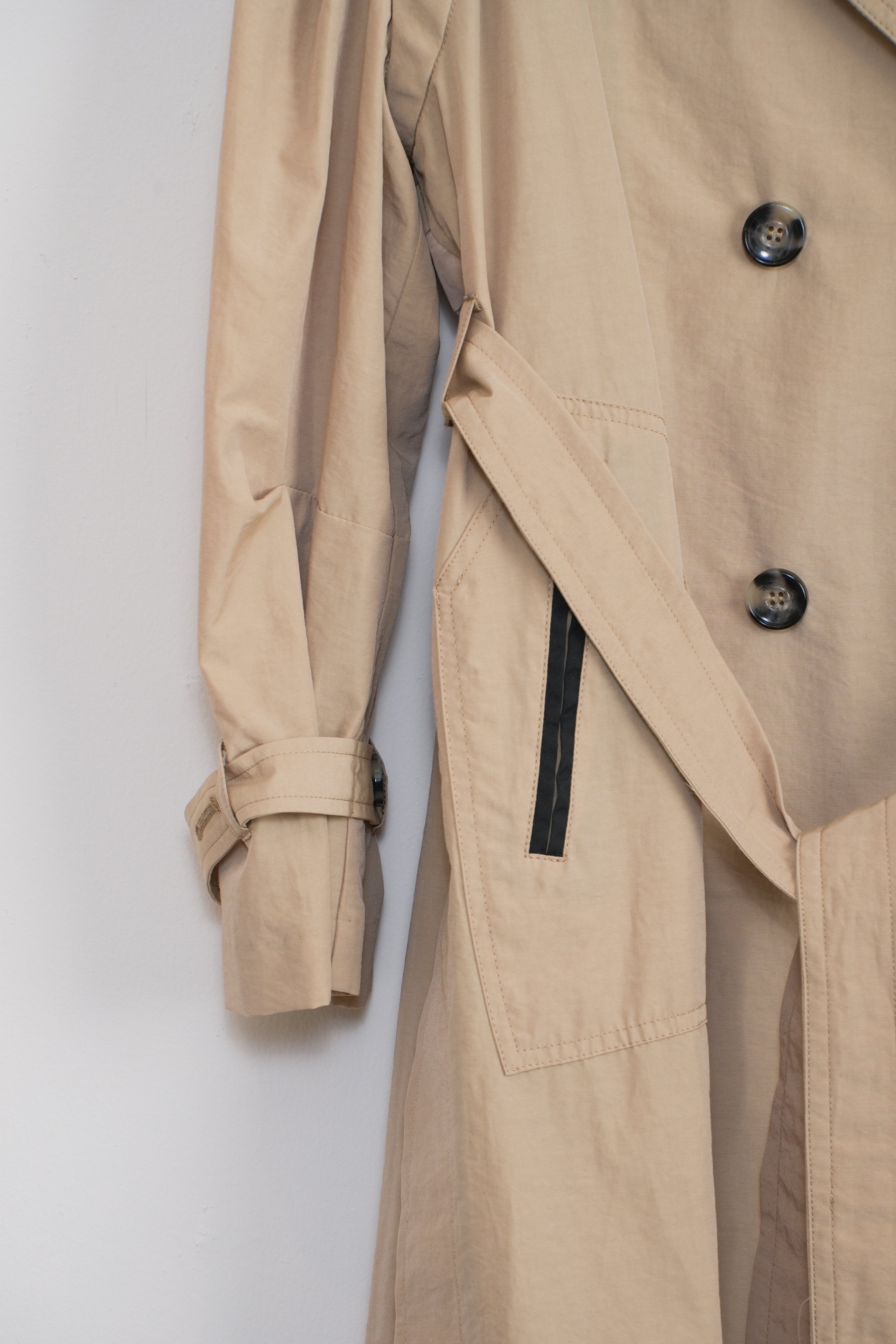 【Lallia Mù】デタッチスリーブミドルトレンチコート_240301008182