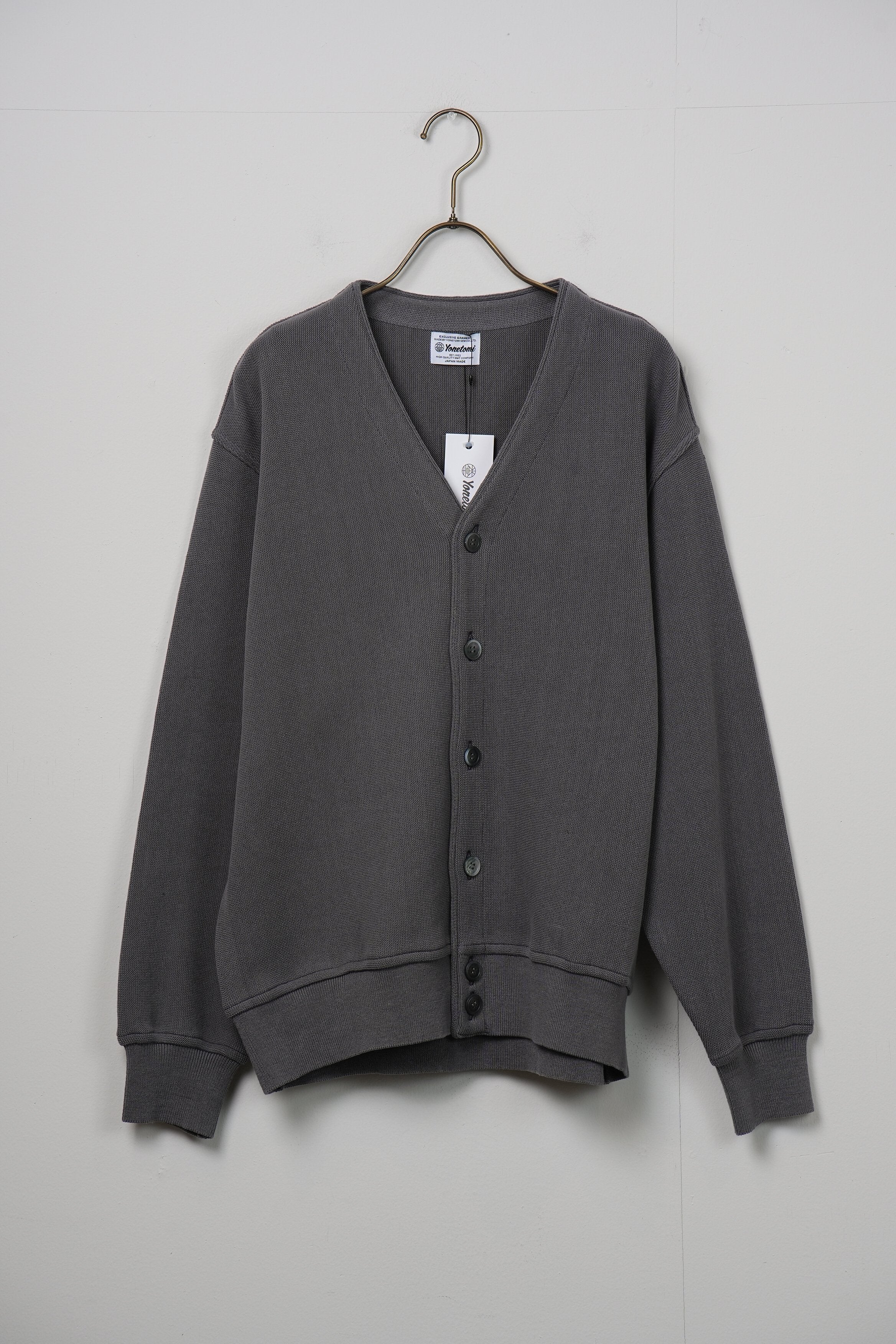【Yonetomi〈unisex〉】GIMA COTTON KNIT C/D (V NECK)_250228003409