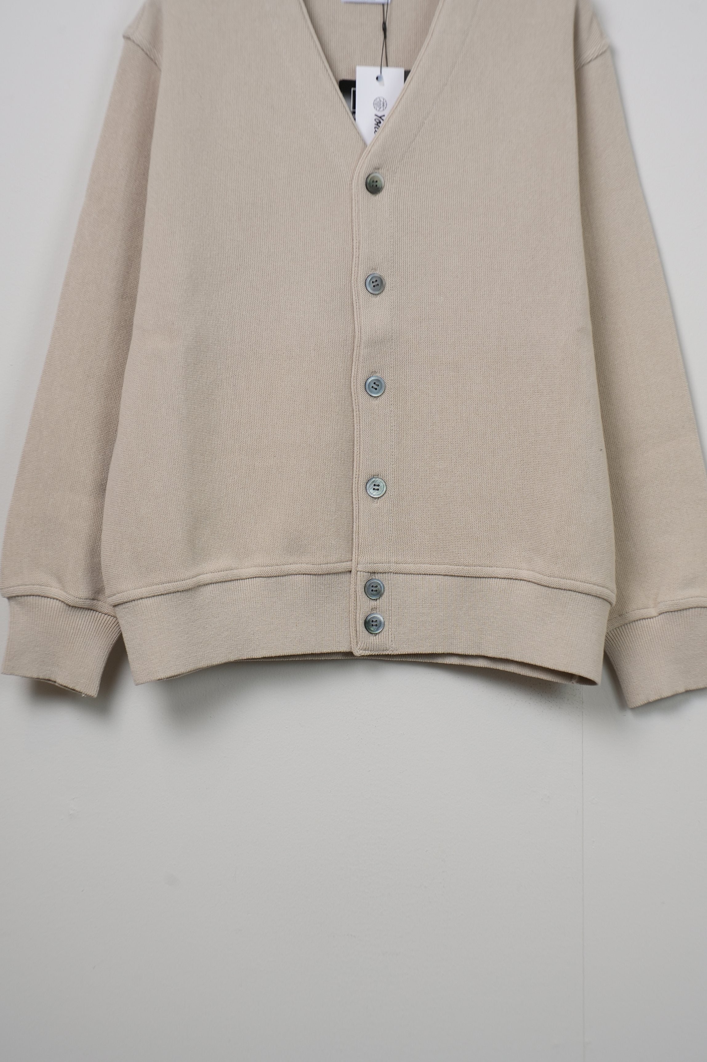 【Yonetomi〈unisex〉】GIMA COTTON KNIT C/D (V NECK)_250228003409