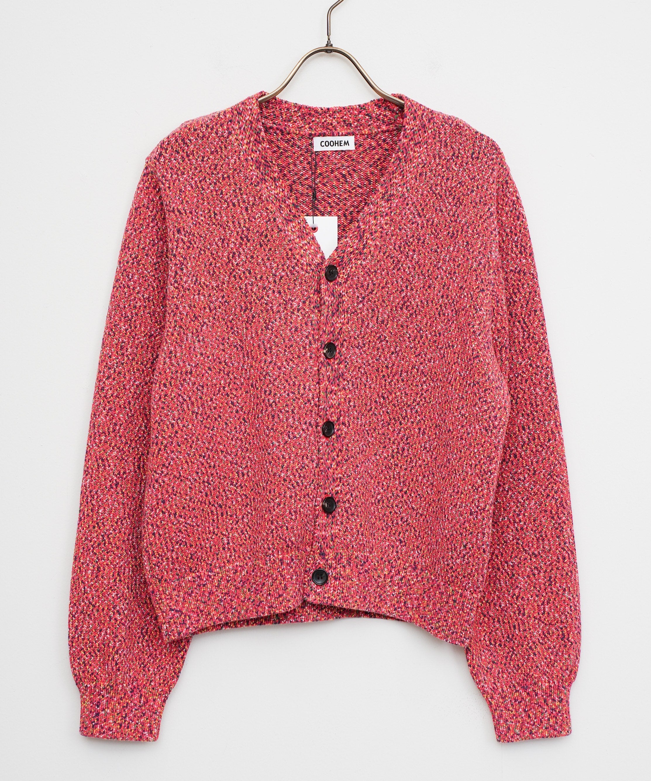 【COOHEM〈women's〉】FLECKED COTTON KNIT CARDIGAN_250802003313