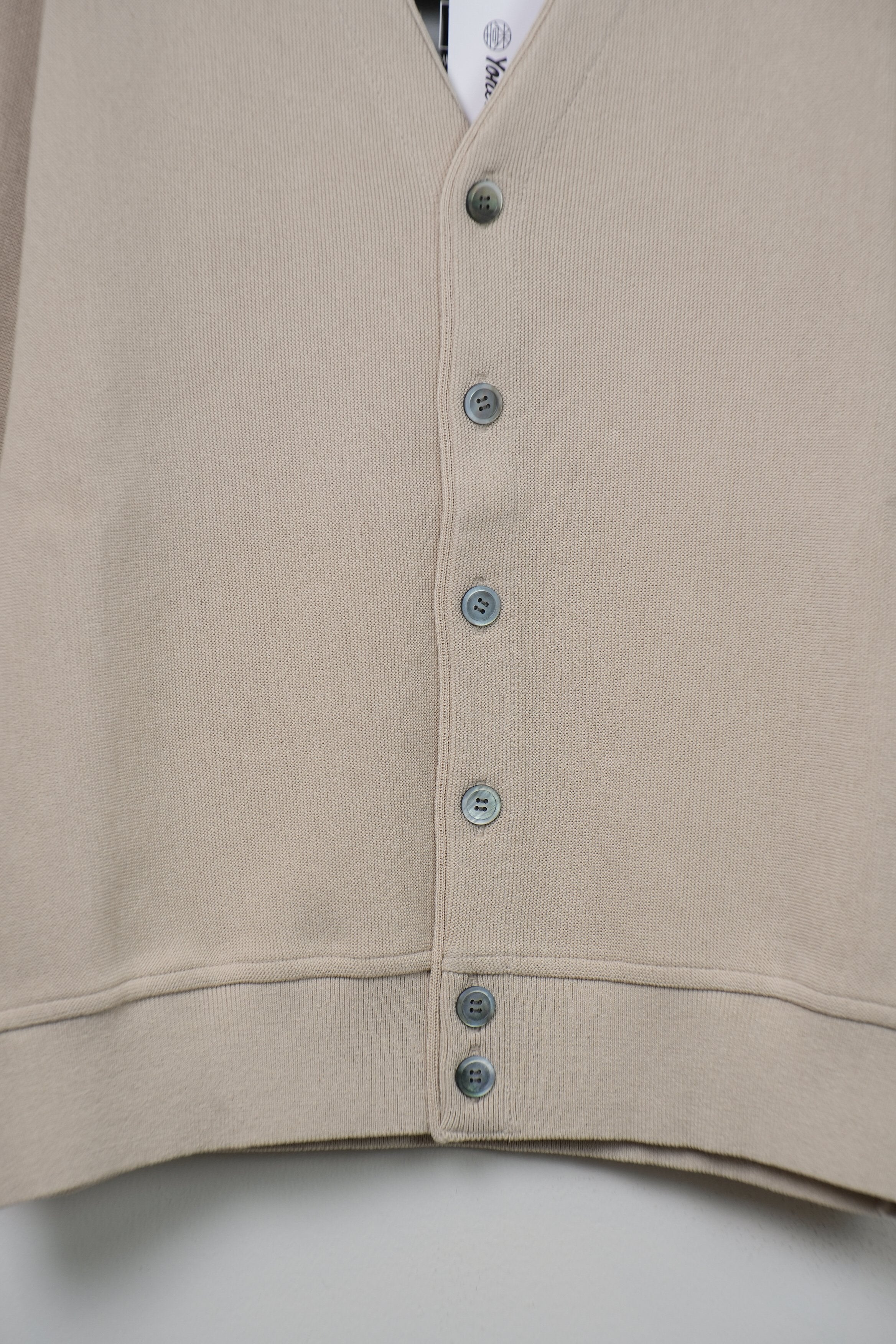 【Yonetomi〈unisex〉】GIMA COTTON KNIT C/D (V NECK)_250228003409