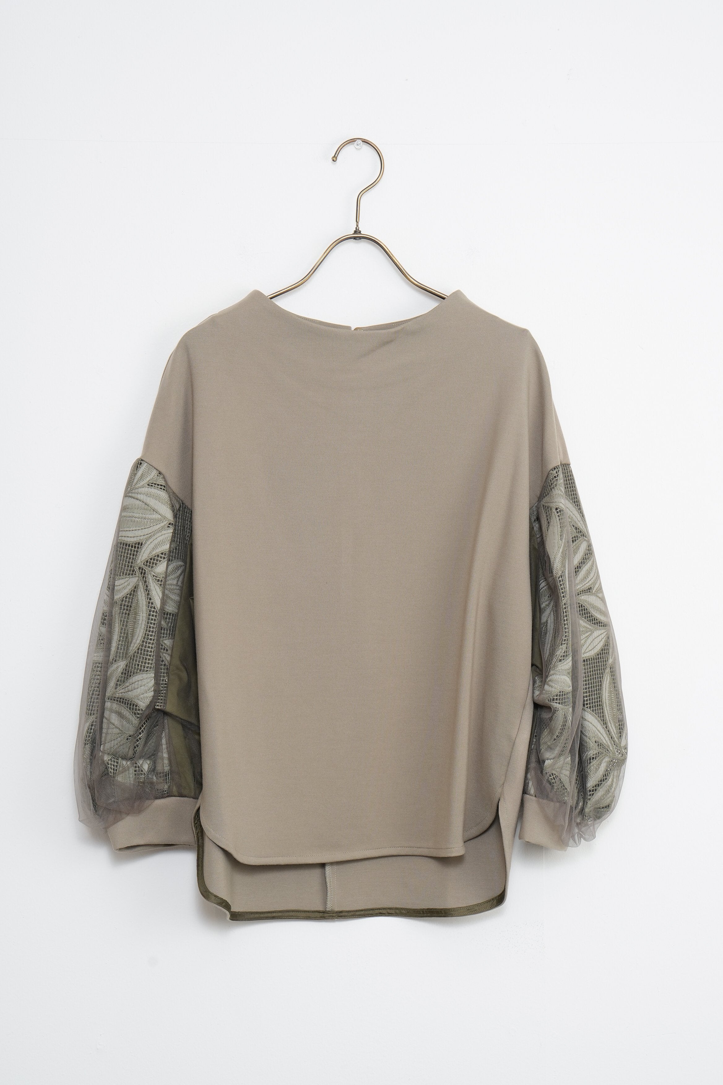 【Lallia Mù】ボタニカルレーススリーブプルオーバー_240725009693