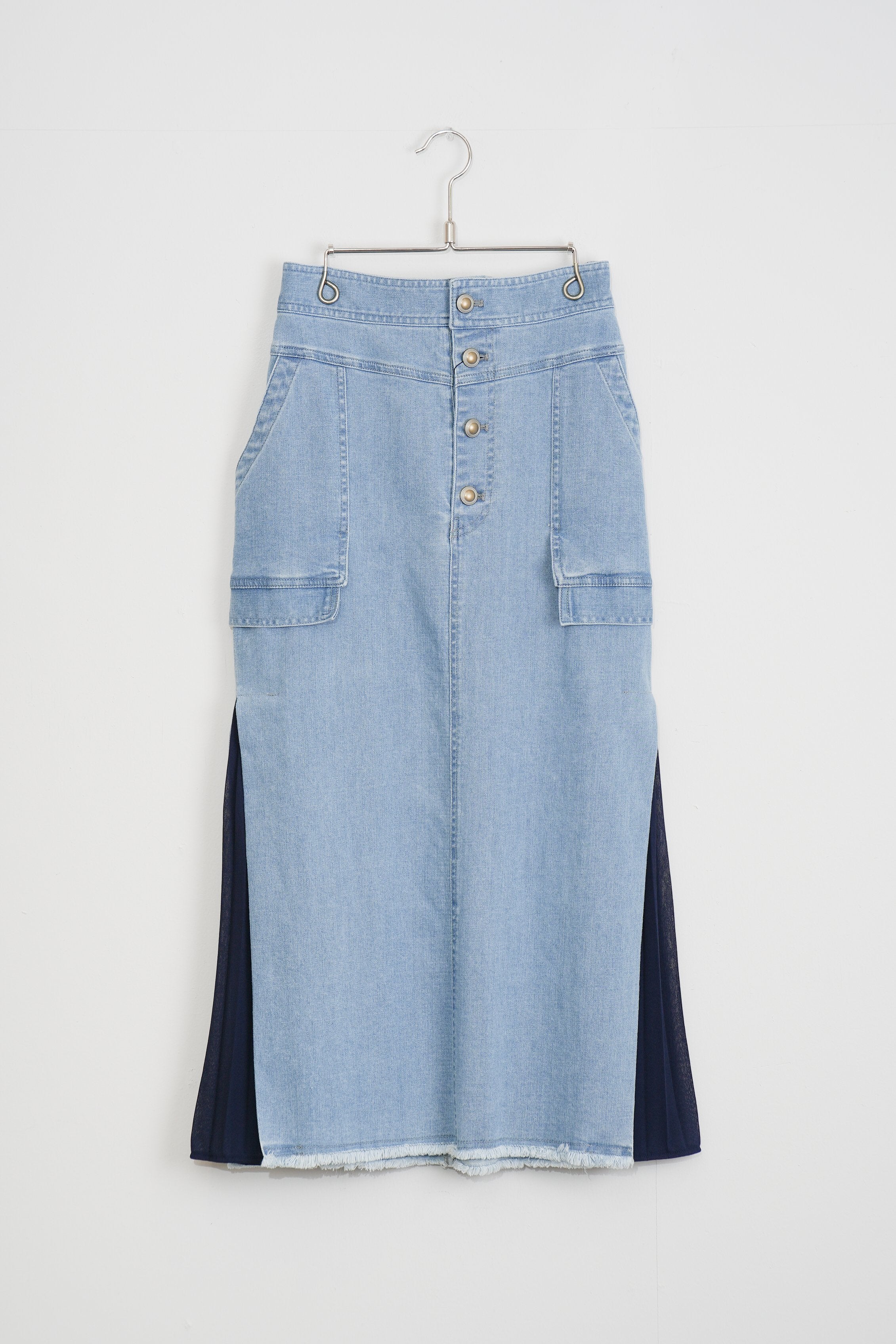 【Lallia Mù】アウトポケットデニムスカート_250321004927