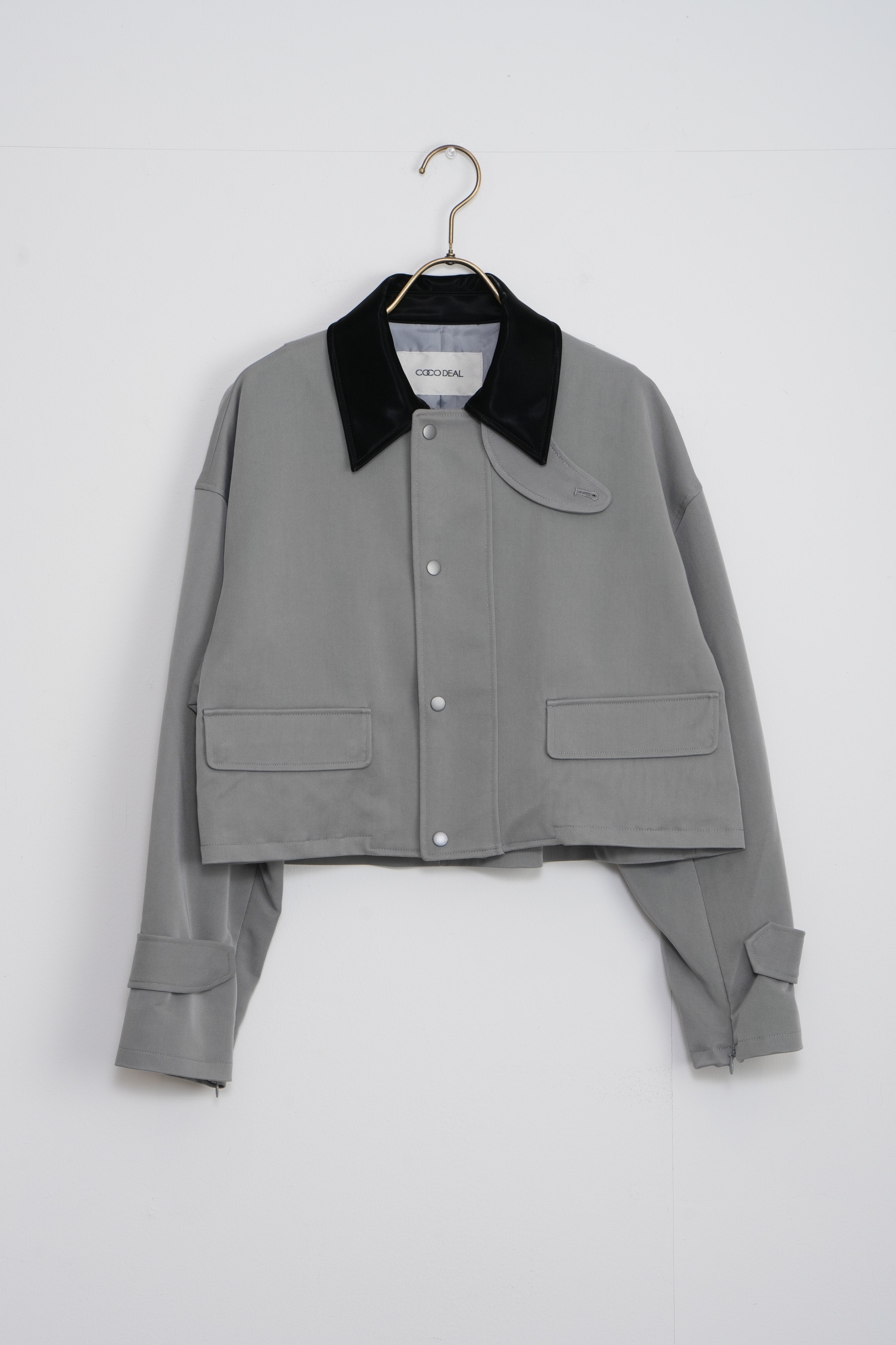 【COCO DEAL】バイカラースリーブスリットコート_240124005451