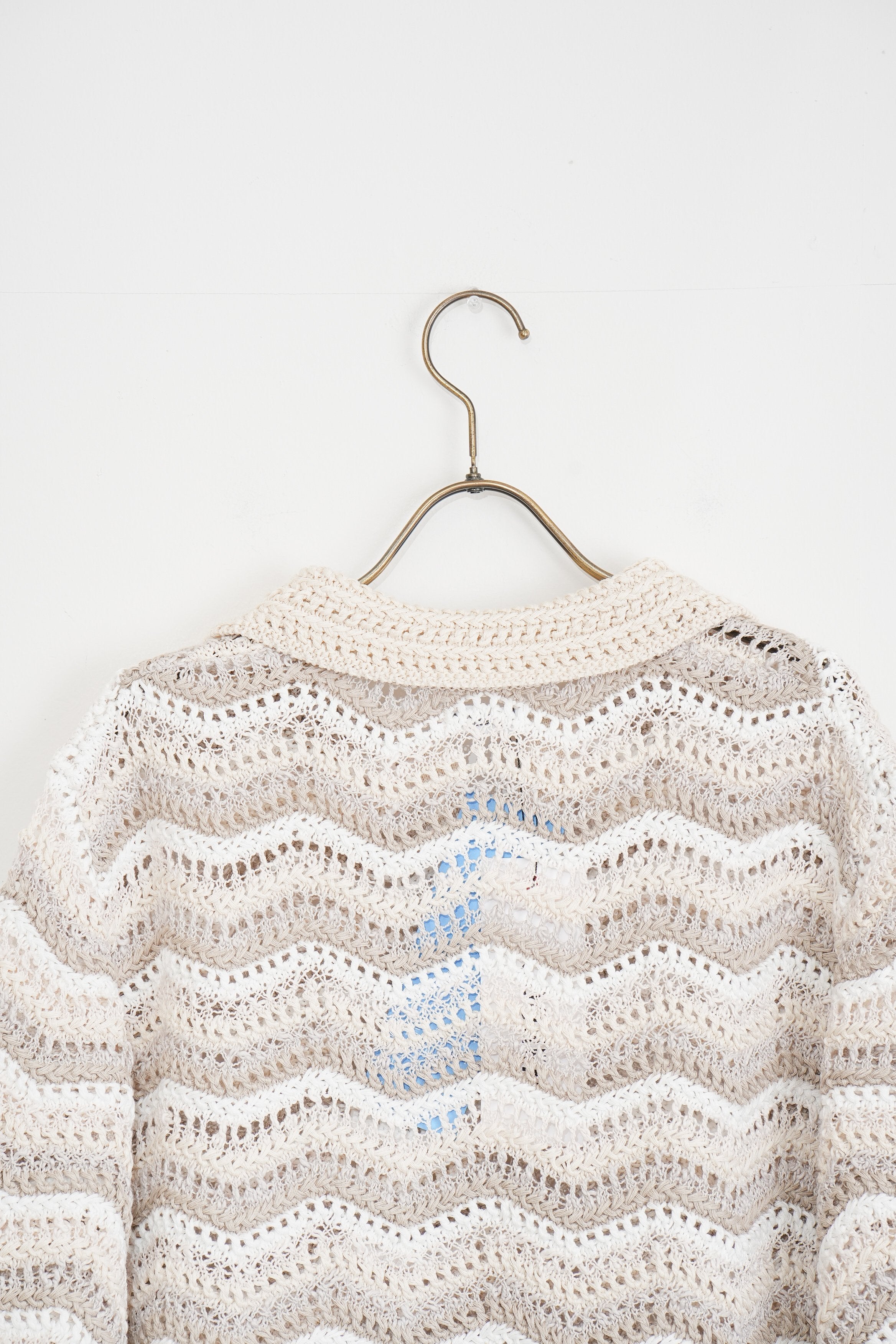 【COOHEM〈men's〉】ZIGZAG SUKASHI KNIT P/O_250326005062