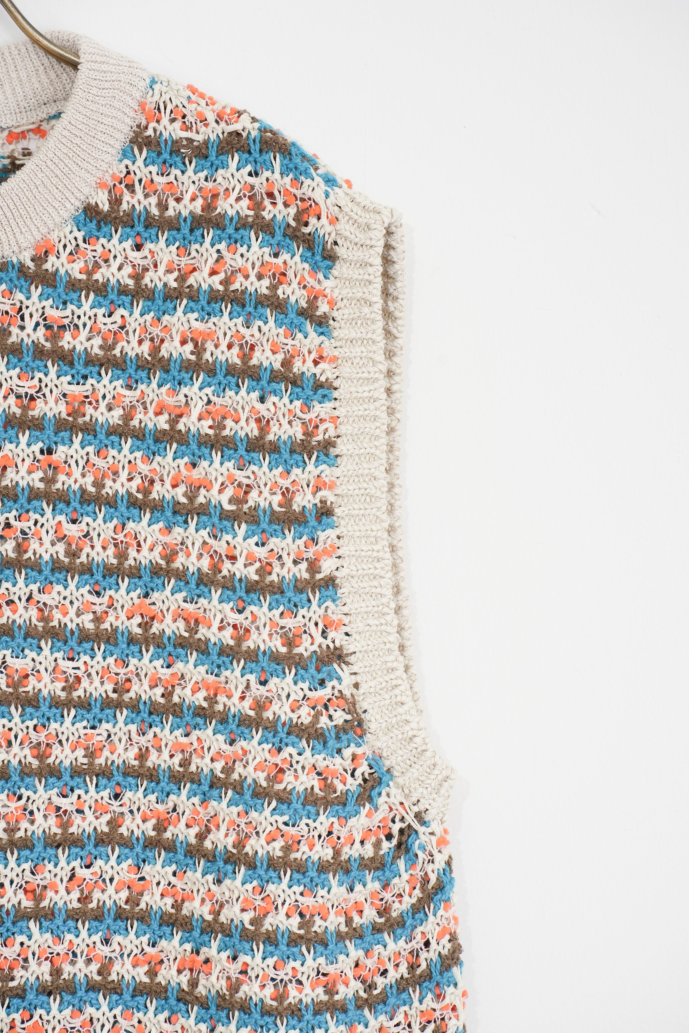 【COOHEM〈men's〉】SUKASHI BORDER KNIT V/T_250326005063