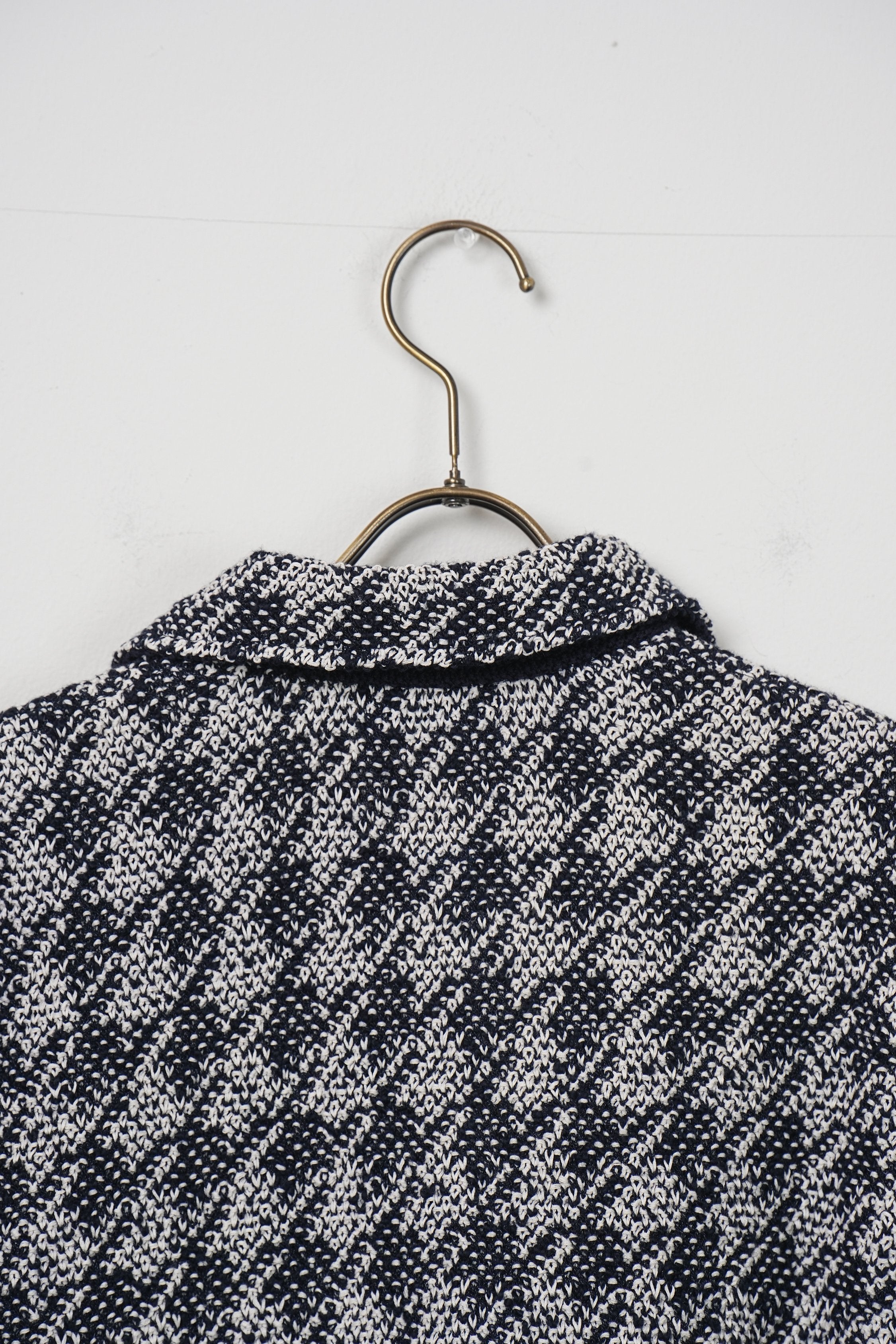 【COOHEM〈men's〉】HOUNDSTOOTH KNIT S/T_250228003402