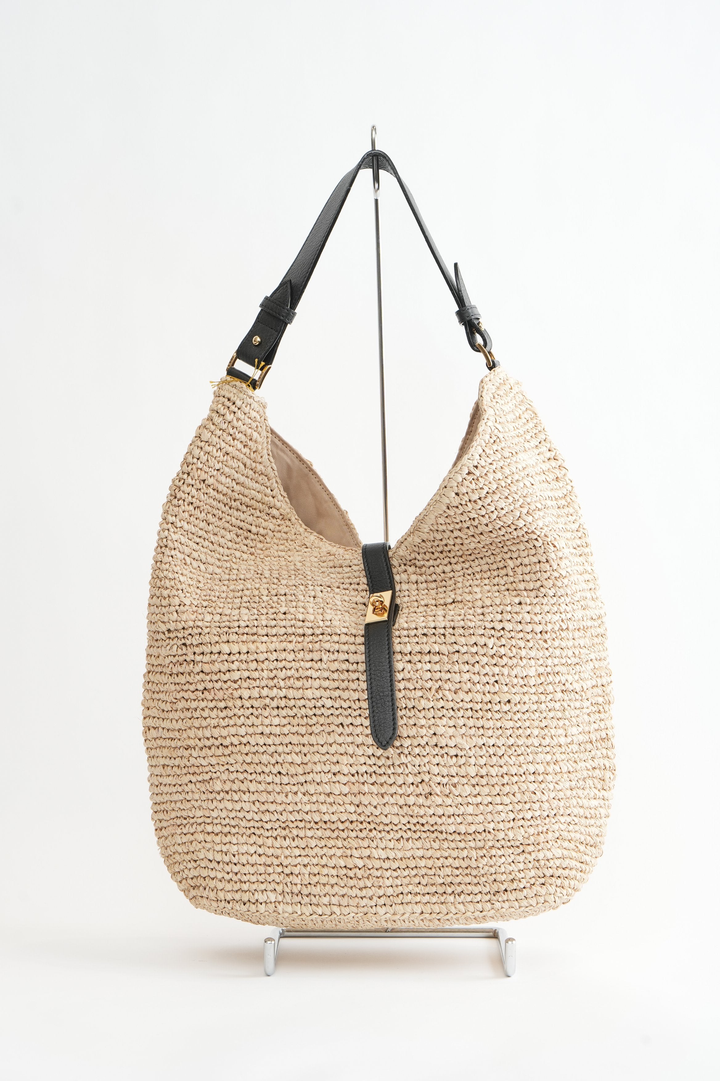 【VIOLAd'ORO】SANDRO ラフィア ワンショルダーバッグ_240318009742