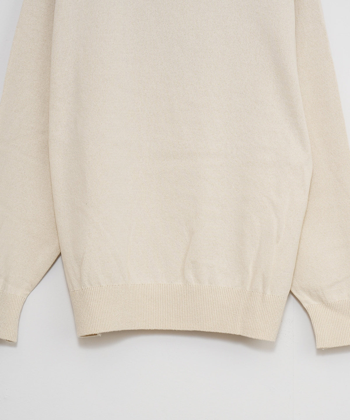 【Yonetomi〈unisex〉】WAVE COTTON KNIT P/O〈SOLID〉_240727009869
